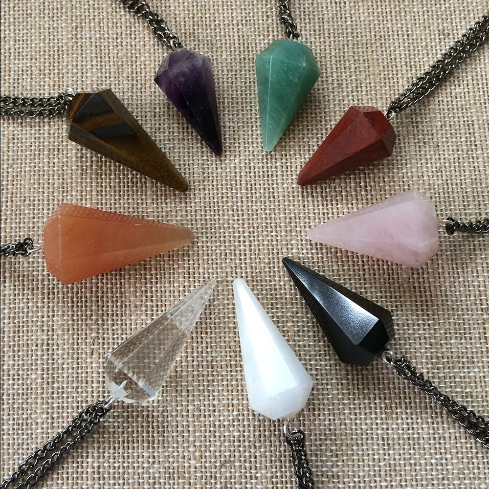 Wholesale Mystery Mixed Crystal Pendulum Necklaces
